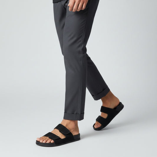 Debon Men’s Black Comfort Slide Sandal