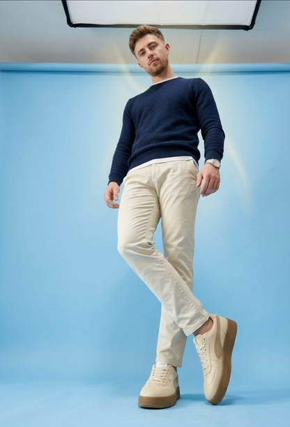 ' Classic Cream Casual Sneakers | Premium Comfort & Everyday Style '