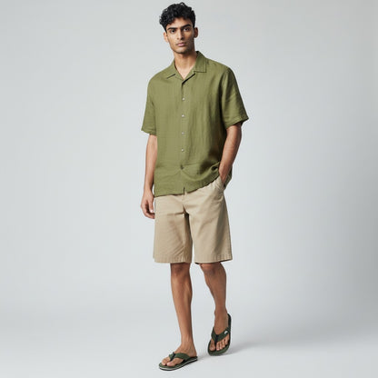 Men's Olive Green Premium Comfort Flip Flops