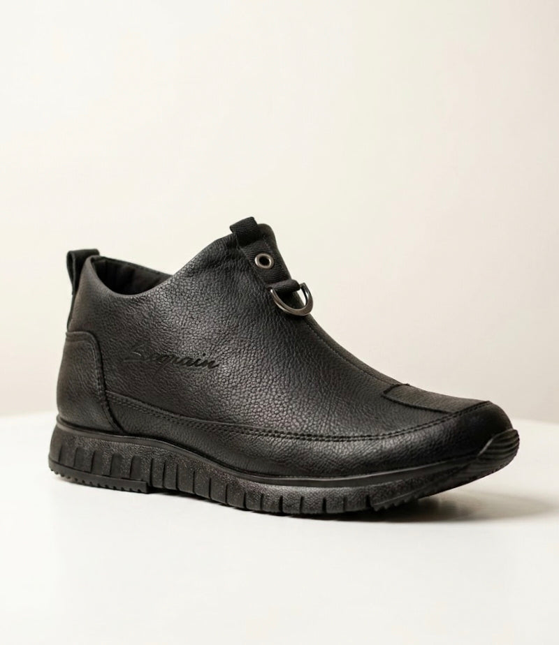 Sophisticated Textured Slip-Comfort Walking Shoes