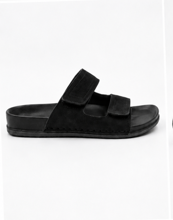 Debon Men’s Black Comfort Slide Sandal