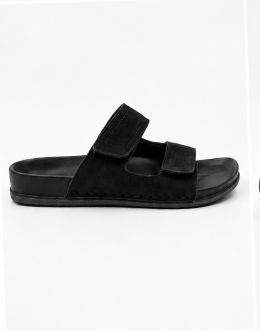Debon Men’s Black Comfort Slide Sandal