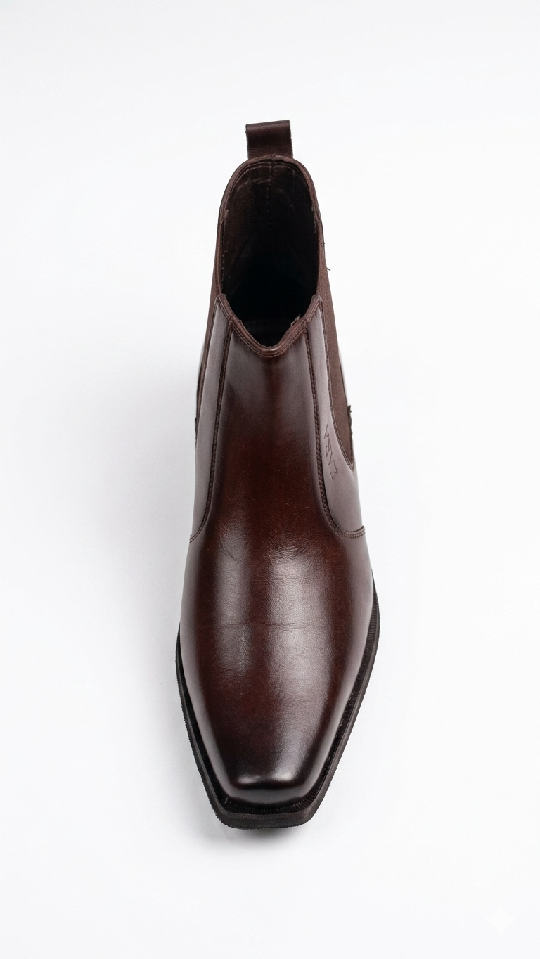 Labbaik Signature Chelsea Boots – Premium Dark Brown