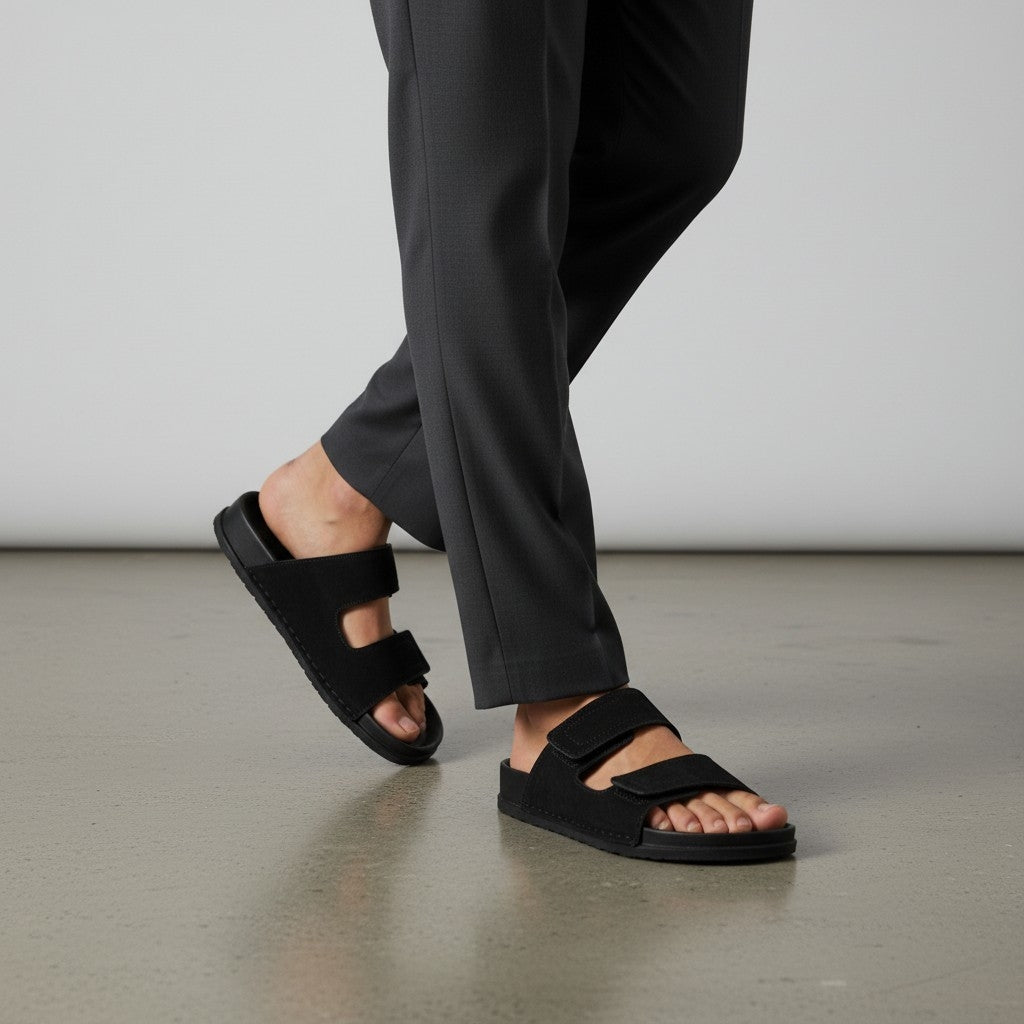 Debon Men’s Black Comfort Slide Sandal