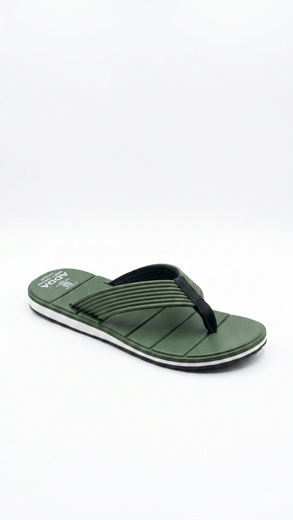 Men's Olive Green Premium Comfort Flip Flops