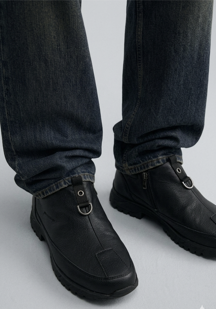 Sophisticated Textured Slip-Comfort Walking Shoes