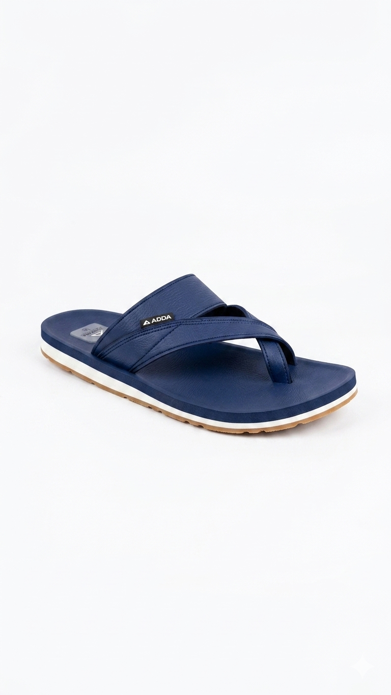 "Men's Premium Navy Blue Comfort Sandals"
