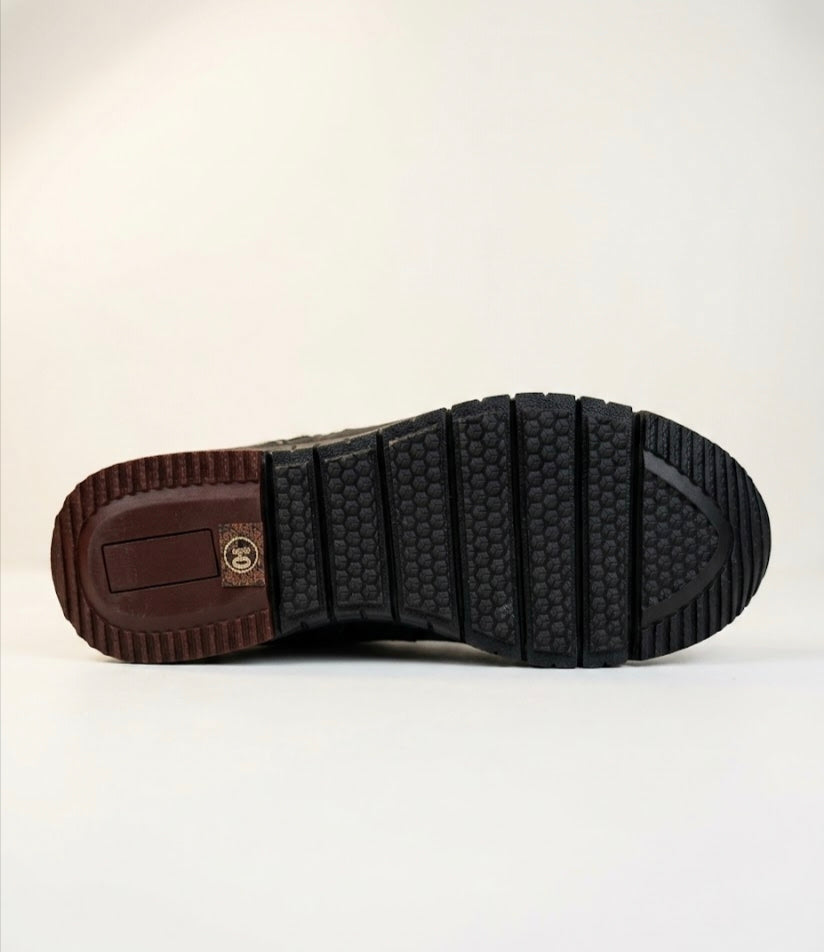Sophisticated Textured Slip-Comfort Walking Shoes