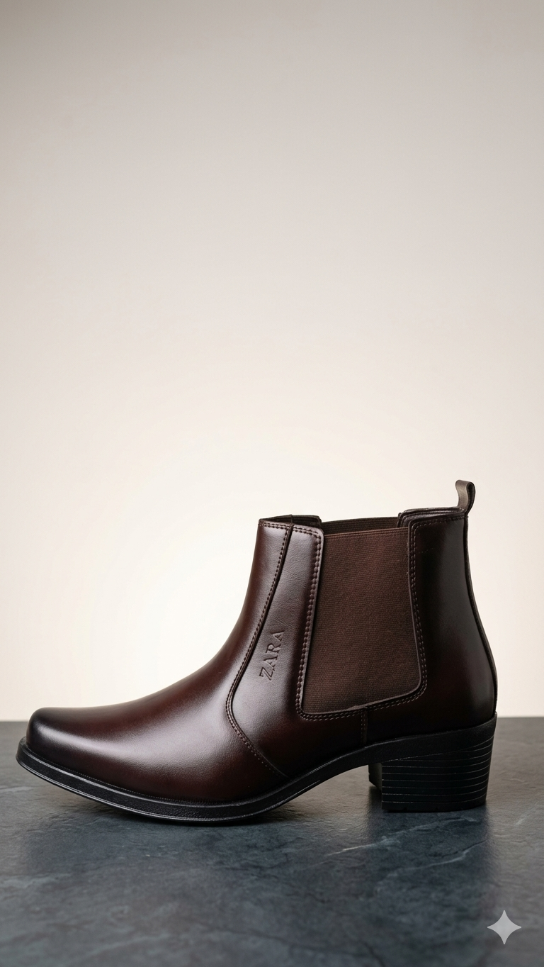 Labbaik Signature Chelsea Boots – Premium Dark Brown