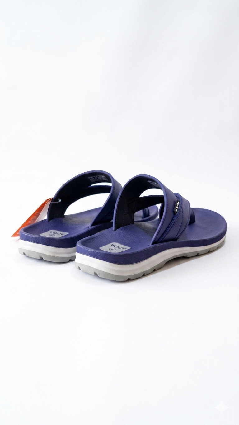 "Men's Premium Navy Blue Comfort Sandals"