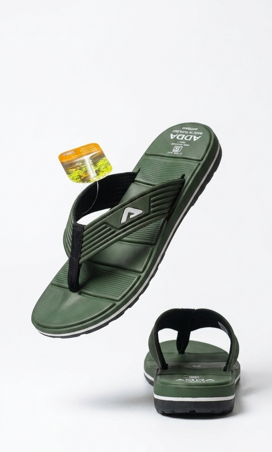 Men's Olive Green Premium Comfort Flip Flops