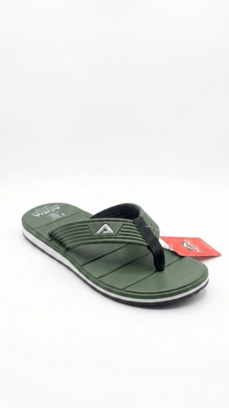 Men's Olive Green Premium Comfort Flip Flops