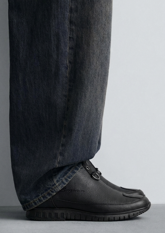 Sophisticated Textured Slip-Comfort Walking Shoes