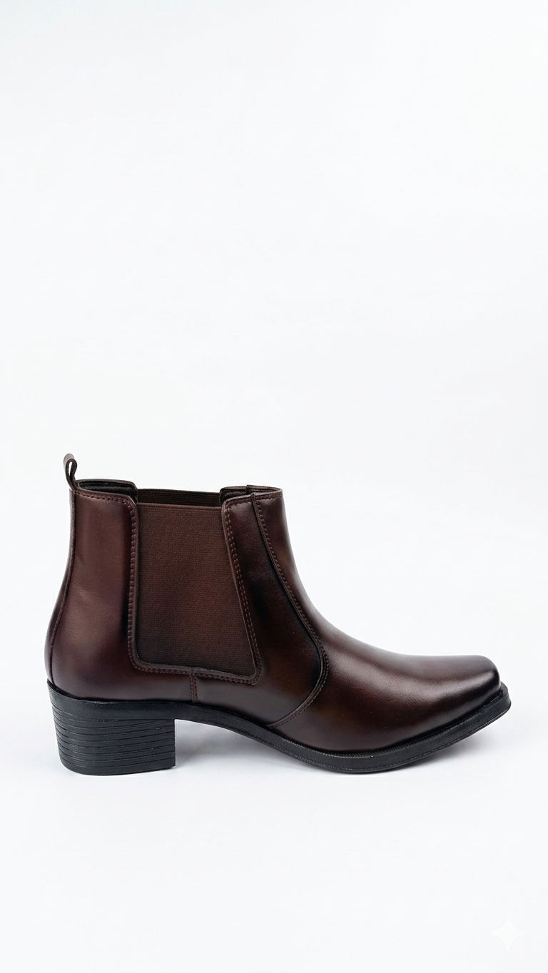 Labbaik Signature Chelsea Boots – Premium Dark Brown
