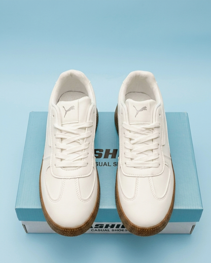 Retro Vibe Casual White Shoes