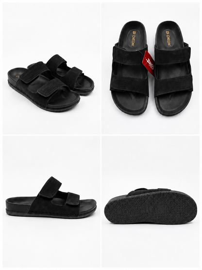 Debon Men’s Black Comfort Slide Sandal
