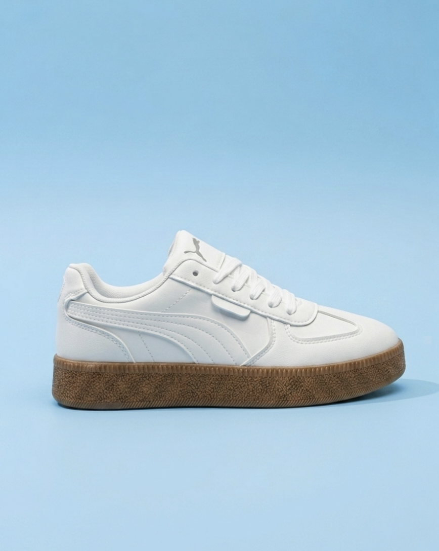 Retro Vibe Casual White Shoes