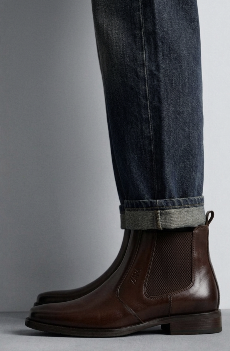 Labbaik Signature Chelsea Boots – Premium Dark Brown