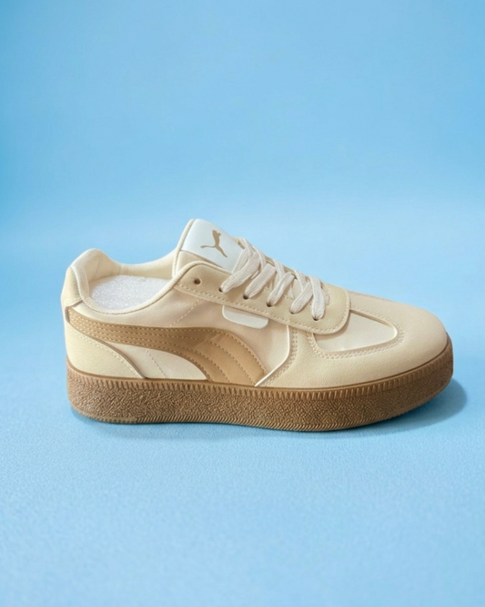' Classic Cream Casual Sneakers | Premium Comfort & Everyday Style '