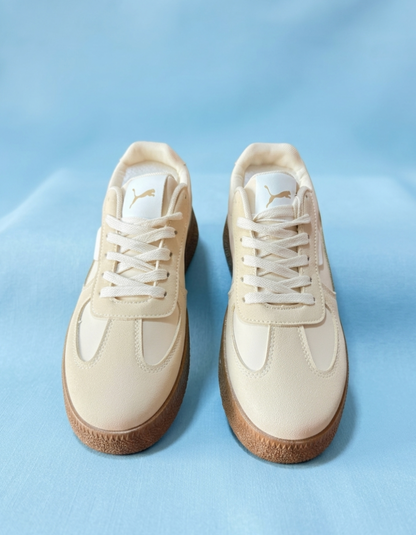 ' Classic Cream Casual Sneakers | Premium Comfort & Everyday Style '