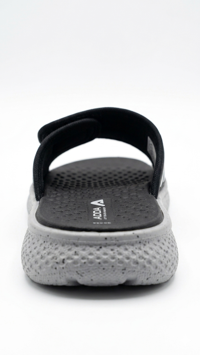 Men's Ultra-Comfort Athletic Slides – Black & Grey