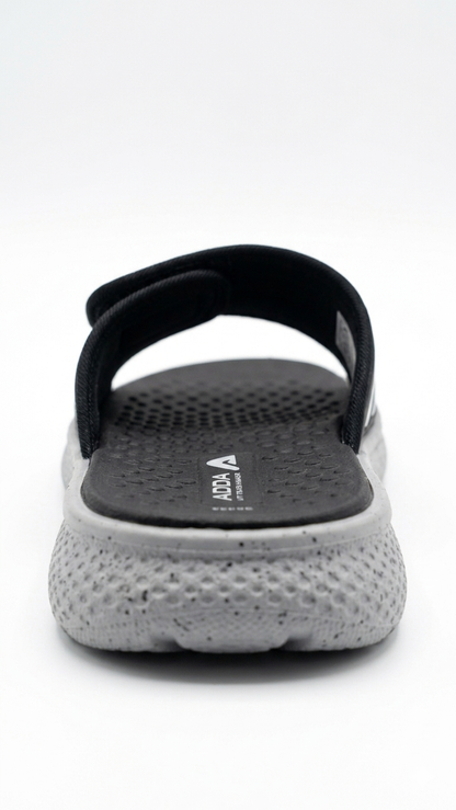 Men's Ultra-Comfort Athletic Slides – Black & Grey