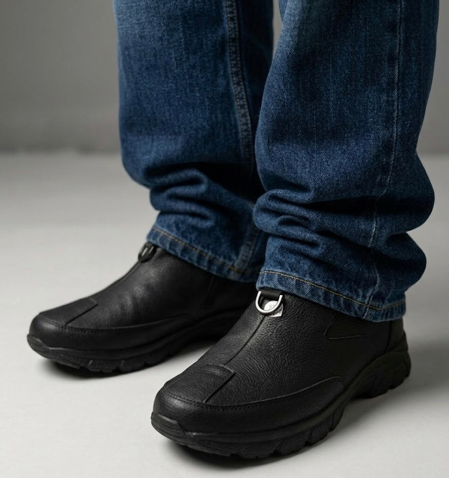 Sophisticated Textured Slip-Comfort Walking Shoes